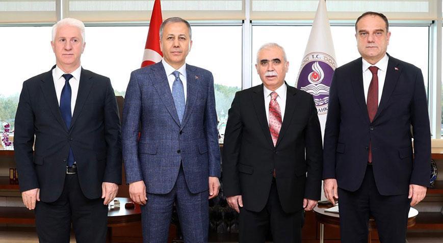 İçişleri Bakanı Yerlikaya yüksek yargı mensuplarını ziyaret etti